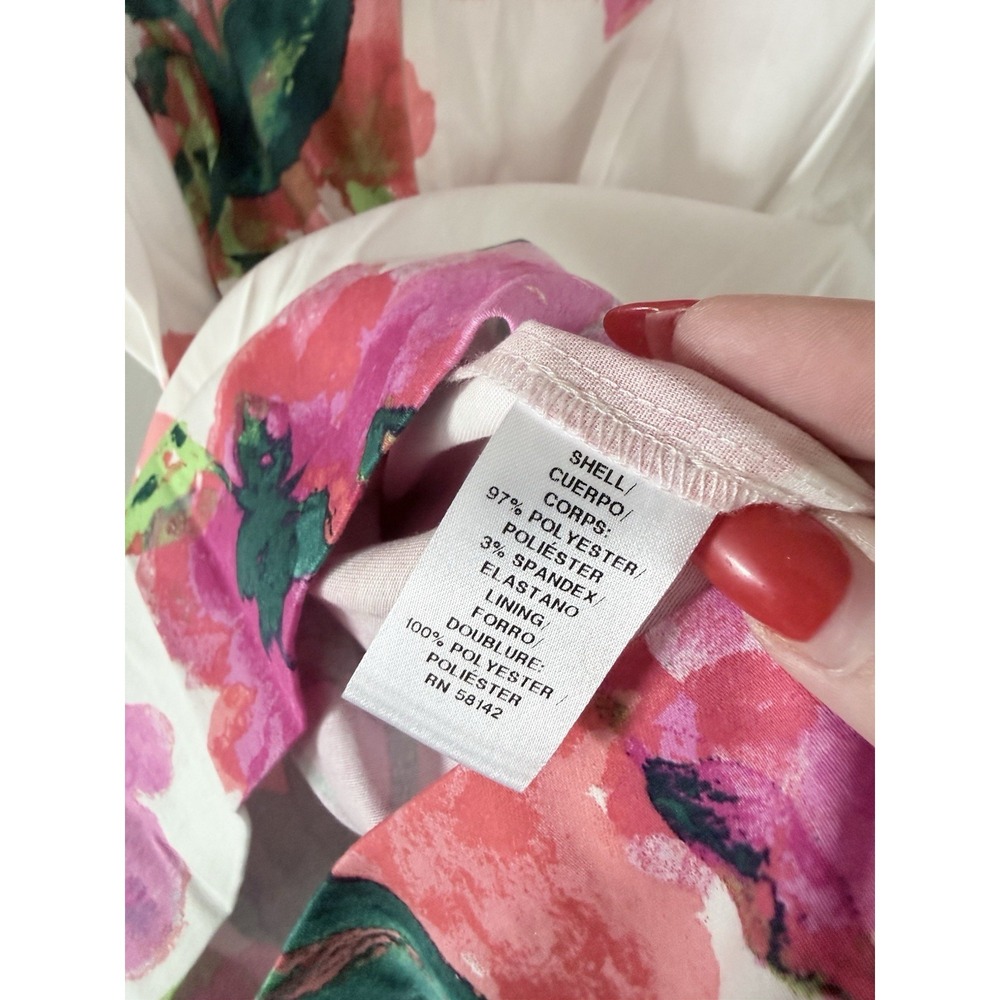 London Times Sleeveless Floral Sheath Dress Size 18 Derby Wedding Spring Summer - Picture 7 of 7
